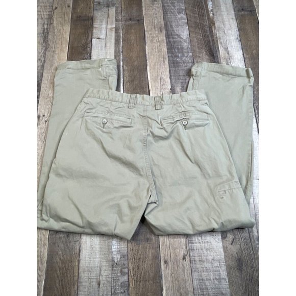Duluth Trading Men 36 x 30 Flex Ballroom Khakis Pants Beige Chino Work Casual - Picture 1 of 7